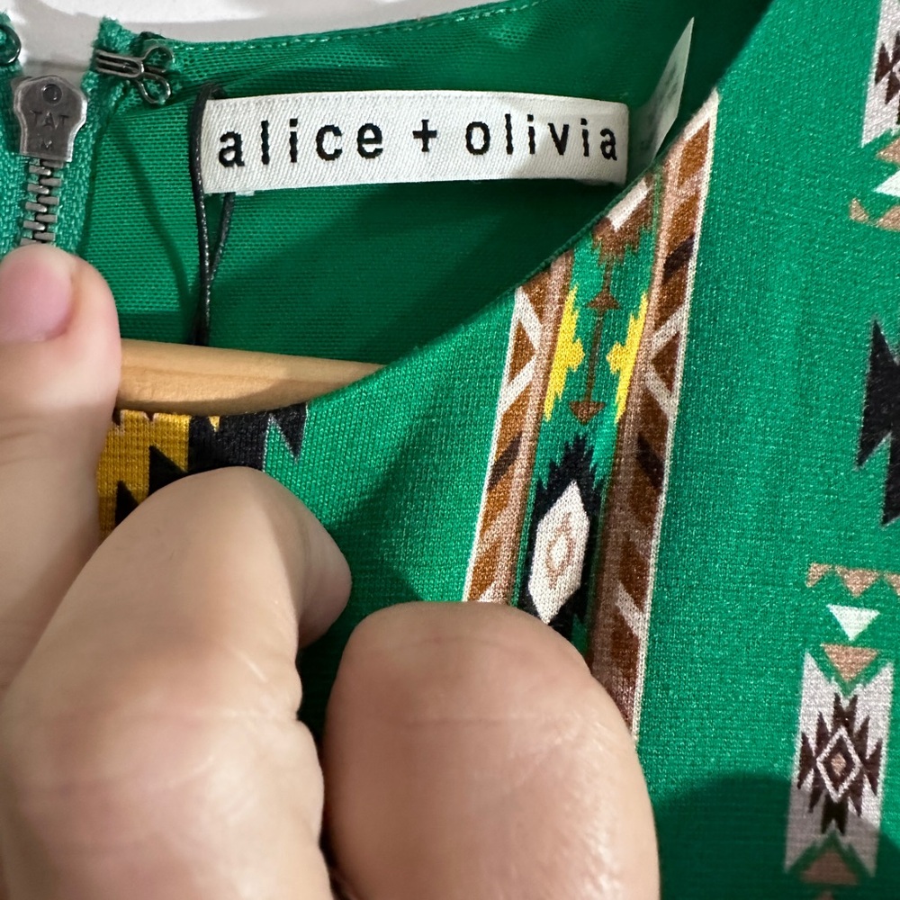 alice + olivia Delora Mystic ikat sheath dress. SIZE 12 NWT - Picture 5 of 9